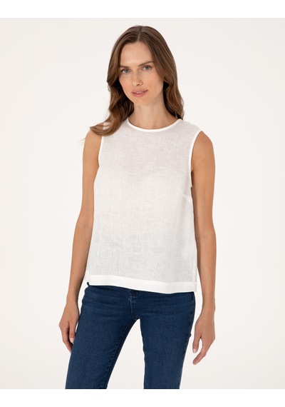 Pierre Cardin Kadın Beyaz Kısa Kollu Bluz 50309346-vr013