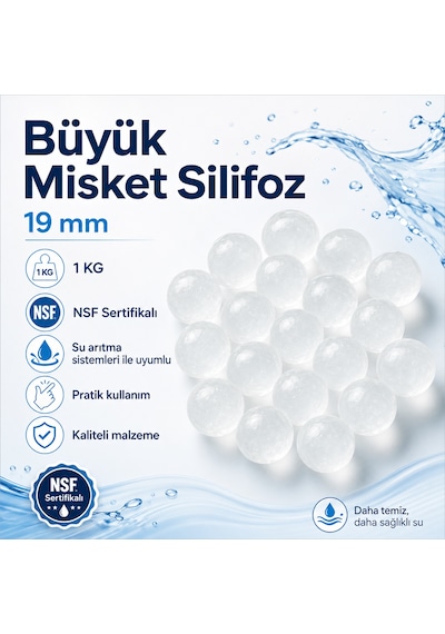 19 Mm Büyük Misket Silifoz 1 Kg Nsf Sertifikalı 701007112