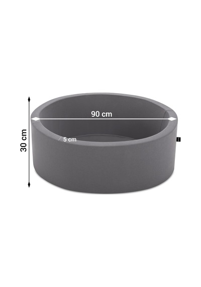 85x30 Cm Sünger Top Havuzu Gri