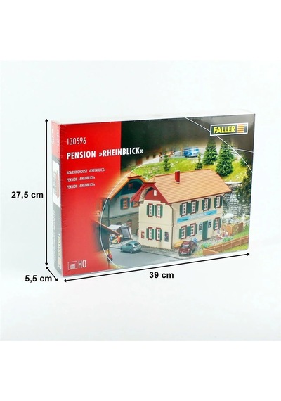 1/87 Rheinblick Pansiyonu Maketi, Faller 130596