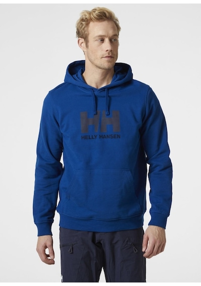 Helly Hansen Hh Logo Hoodie Erkek Lacivert Kapüşonlu Sweatshirt 33977-606