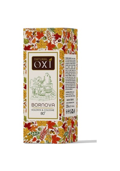 Oxi Natural Premium 80 Kolonya 220ml Cam Şişe Kutulu - Bornova