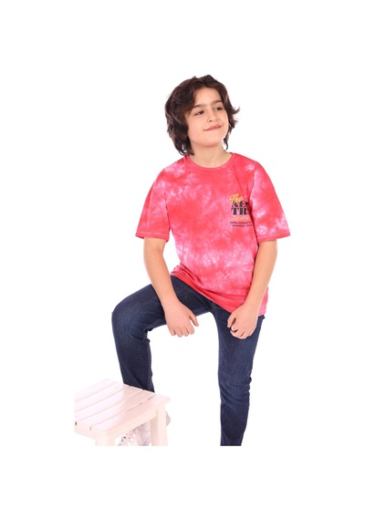 Toontoy Kids Toontoy Erkek Tişört Göğsü Baskılı Fuşya