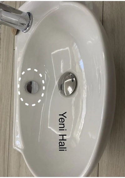 Yt314 Üniversal Seramik Lavabo Su Taşma Delik Yüzüğü Krom Renk Diğer