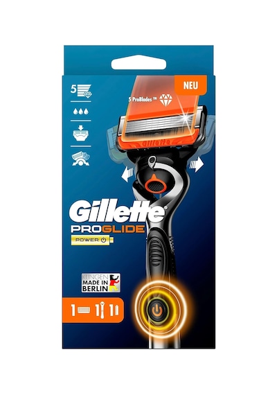 Gillette Proglide Power Erkek Islak Tıraş Makinesi, Tıraş Makinesi + 1 Tıraş Bıçağı, 5 Kat Bıçaklı, Erkekl