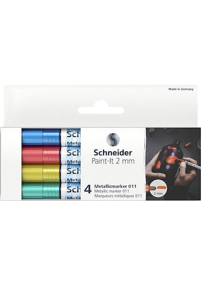 Schneider Metalik Marker 2 Mm 4'Lü Set 011