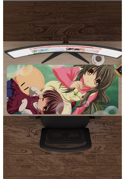 Clannad After Story Anime V2 - 90x40 Xxl Gaming Kauçuk Kaymaz Taban Mouse Pad Fare Altlığı
