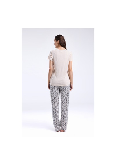 Pierre Cardin Kadın Krem Pijama Takımı Pc8961-s-v1 Krem