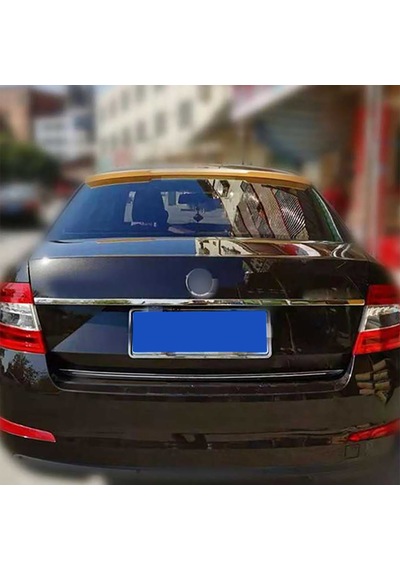 Skoda Octavia Mk3 Cam Üstü Spoiler Parlak Siyah Spoyler Plastik İthal 2013+