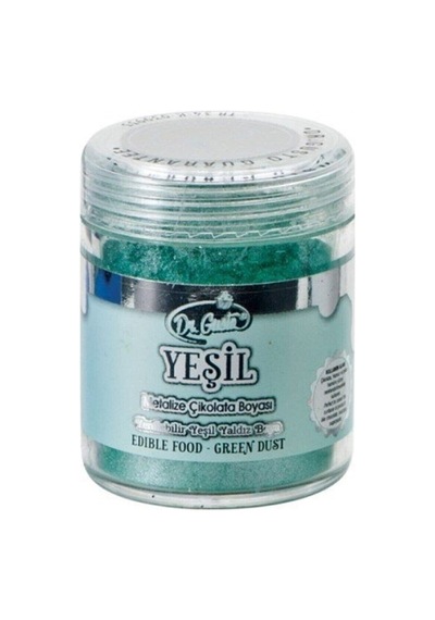 Yenilebilir Yeşil Metalik Toz Sim Boya 10 Gr