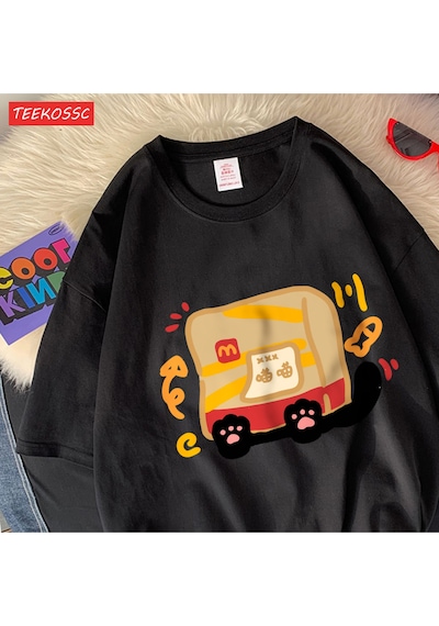 Noıssey Urban Pop Graphic Kadın Tişört Koleksiyonukod 5263 Siyah
