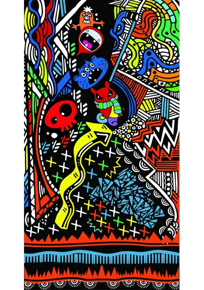 Buffalo Bandana Mix Siyah