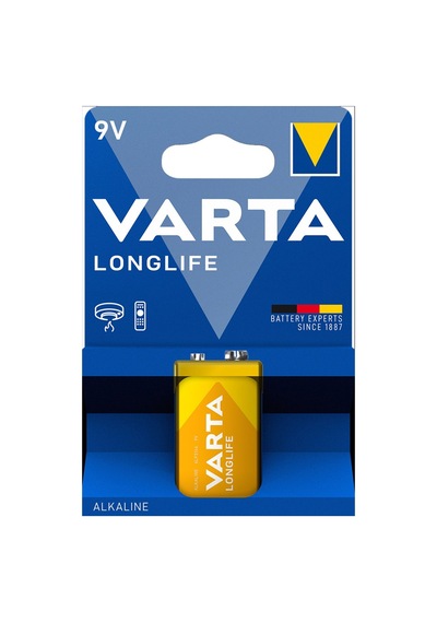 Varta Longlife 9v Pil Tekli Paket Alkalin - 4 Adet Tarı