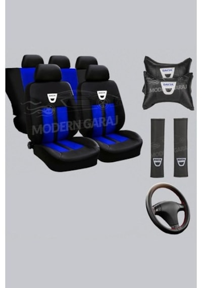 Dacia Sandero Oto Koltuk Kılıfı Boyun Yastığı Kemer Konforu (516781986)