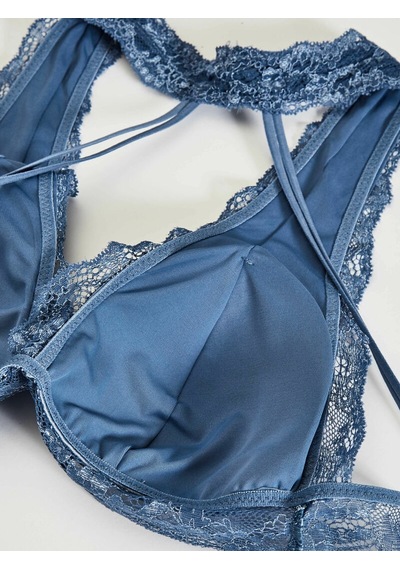 Deep Secret Mavi Kaplı Sırt Detaylı Bralet Ds200550br 001