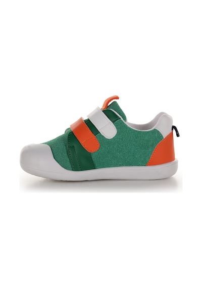 Kiko Kids Şifu İlk Adım Cırtlı Erkek Bebek Spor Ayakkabı Yeşil - Turuncu Yeşil - Turuncu