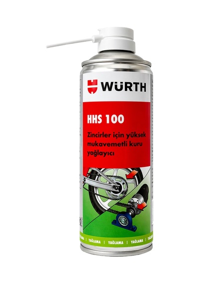 Würth Hhs 100 Zincirler İçin Yüksek Mukavemetli Kuru Yağlayıcı 400 Ml