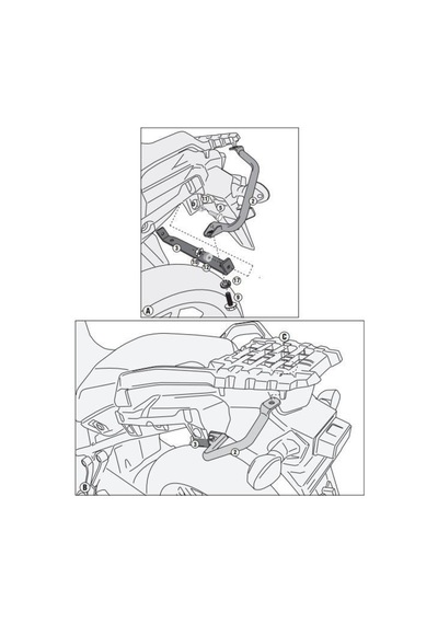 Gıvı Sra3105 Suzukı Dl 1000 V-Strom (14-16) Arka Çanta Taşıyıcı (484839683)