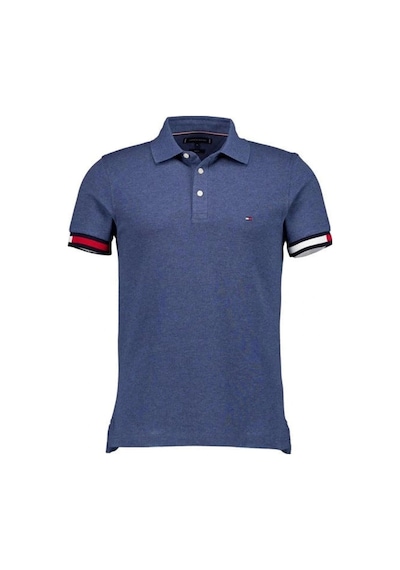 Tommy Hilfiger Erkek Mavi Polo Yaka T-shirt Lacivert