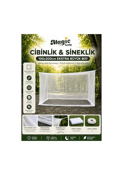 Cibinlik & Sineklik , Her Ebatta Ekstra Büyük Boy