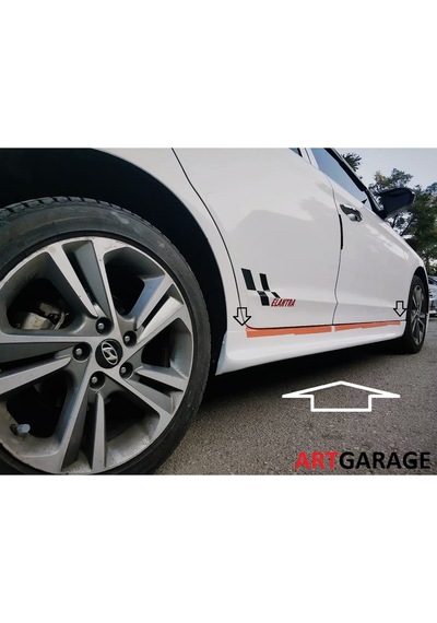 Hyundai Elantra 2016-2018 Gtm Marşpiyel-fiberglass-boyasız