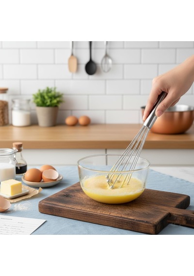 Paslanmaz Çelik Top Uçlu Çubuk Çırpıcı 31 Cm Profesyonel Ball Whisk Hızlı Ve Kolay Karıştırma Yumurta, Sos Ve Hamurlar İçin İdeal