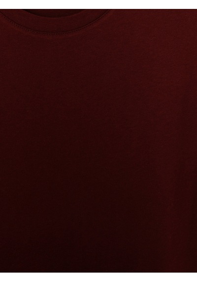 Lcwaıkıkı Classic Bordo Slim Fit %100 Pamuk Basic Tişört