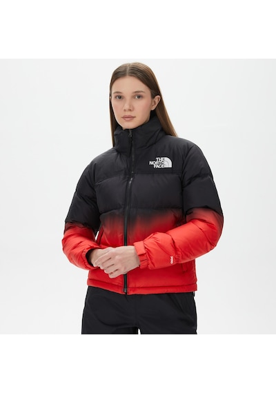 The North Face 96 Nuptse Dip Dye Kadın Kırmızı Mont Düz Nf0a84qyoor1