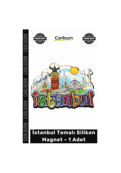 Magnet Hediyelik Eşya Hatıra Mıknatıslı Buzdolabı Süsü Modern İstanbul Temalı Silikon Magnet