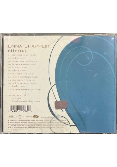 Müzik Cd Sidir - Plak Değildir Cd Emma Shapplin Etterna Cd
