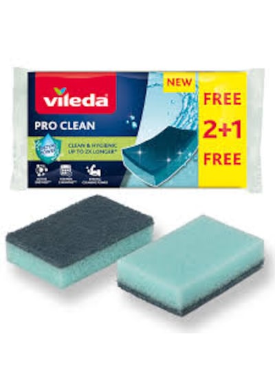 Vileda Pro Clean Free 2+1 Sünger