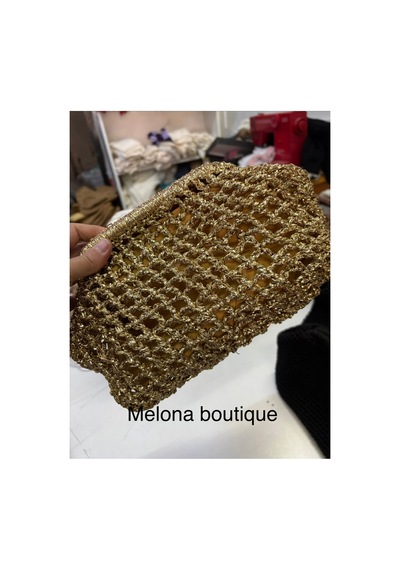 Melonndesign Melona Boutique Gold File Çanta, Astarlı, Askılı Altın