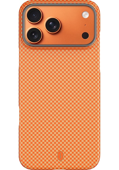 Apple Uyumlu iPhone 17 Pro Max  Kılıf Wiwu Dcc-208 M-safe Şarj Özellikli Aramid Fiber Kevlar Kapak Turuncu Turuncu