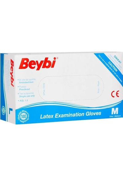 Beybi Pudralı Muayene Eldiveni "m"