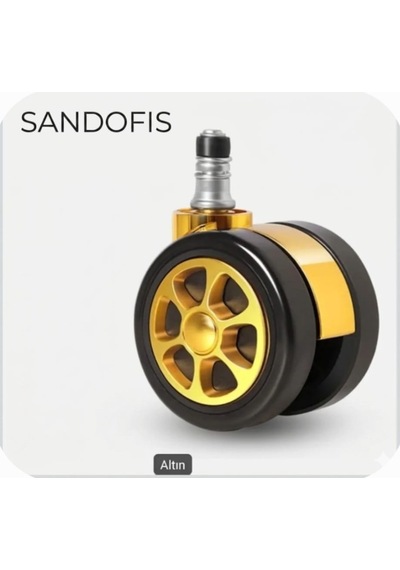 Sandofis İthal Gold Ofis Koltuk Tekeri Altın