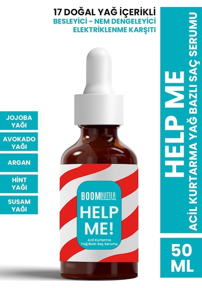 Boom Butter Help Me Acil Kurtarma Yağ Bazlı Saç Serumu 50 ML