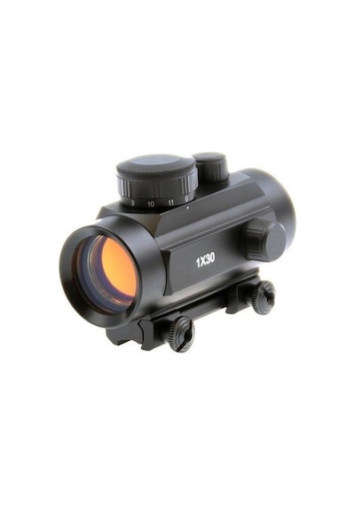 1x30 Eg Pratik Hedefleyici Nişangah Red Dot Sight Dot - Hedefleme Reddot Siyah