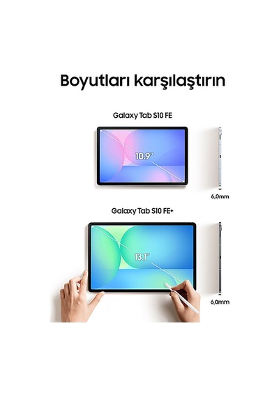 Samsung Galaxy Tab S 10 FE + SM-X620NZARTUR 5G LTE 8 GB 128 GB  13.1" Tablet