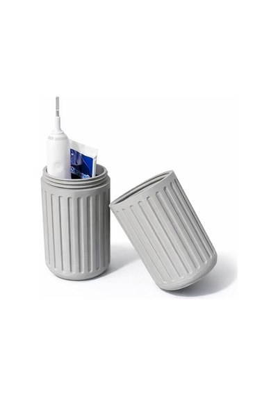 Taşınabilir Çok Amaçlı Silindir Organizer Sert Plastik Diş Fırçası Kutusu & Makyaj Taşıma Kabı Çok Renkli
