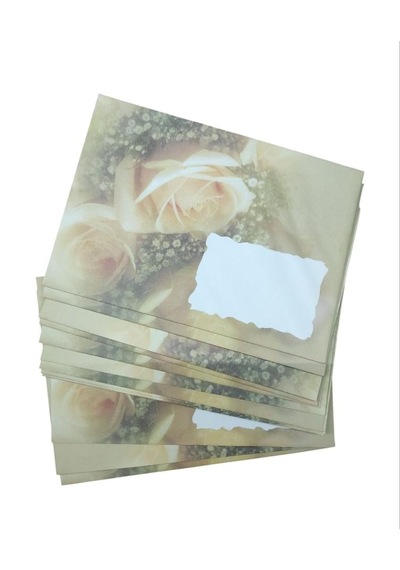 Keskin Color 13x18 Desenli Mektup Zarfı 10'lu Gül-11