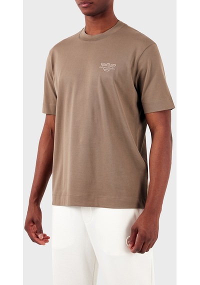 Emporio Armani Erkek T Shirt 3d1th3 1jocz 04b4 Kahve Kahverengi