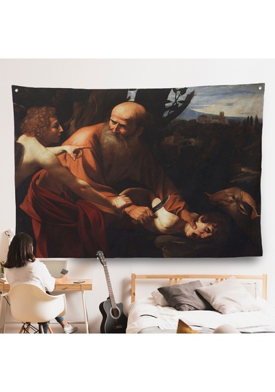 Caravaggio - İsanın Kurban Edilmesi Duvar Örtüsü - Sacrifice Of Isaac-7121
