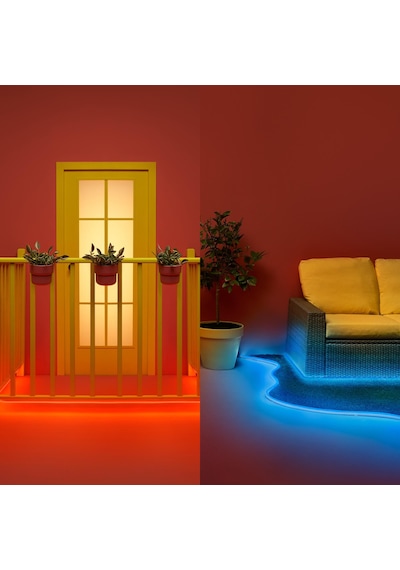 Wiz 5 Metre Akıllı Outdoor Led Şerit 240 Lumen Ip65 24 Watt Renkli