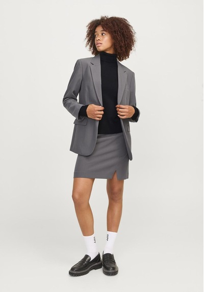 Jack & Jones Kadin Bogazli Uzun Kollu Kazak - Ada 12258813 Black Siyah