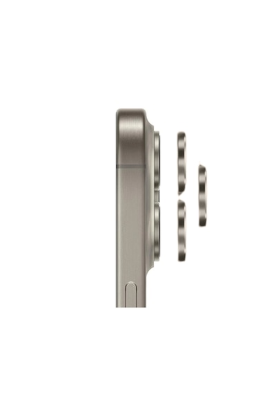 Safeus Safir Temperli Kamera Lens Koruyucu Apple Uyumlu iPhone 15 Pro Max Ve İle Natürel Titanyum