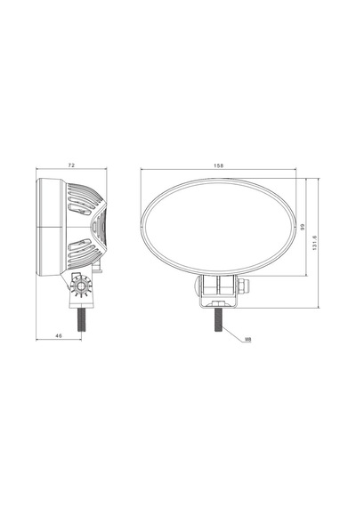 Frıstom 12v-24v Çalışma Lambası Off-road 15 Ledli 53w 5700k 6200 Lümen Delici