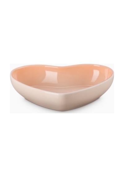 Le Creuset Kalp Formlu Lüks Sunum Şıklığı Seramik Kase 20 Cm Açık Turuncu