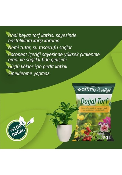 Prestige Doğal Toprak Torf 20 Lt 0