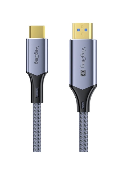 Type-c To Hdmı Kablo 8k 60hz 4k 240hz Hdr 3d 48gbps Örgülü Usb-c To Hdmı Kablo 2 Metre Diğer