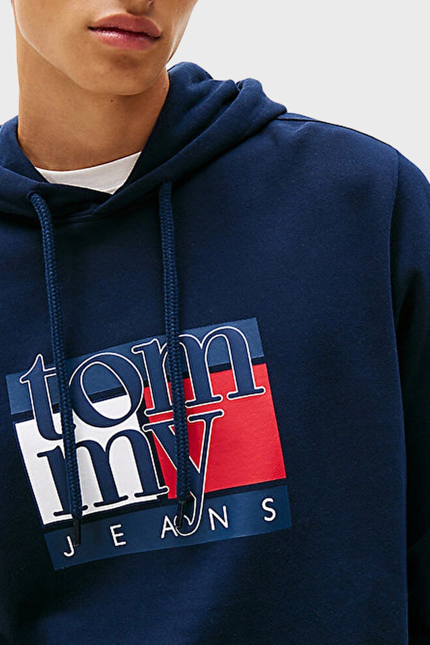 Tommy Jeans Erkek Sweat Dm0dm22092 C1g Lacivert Lacivert